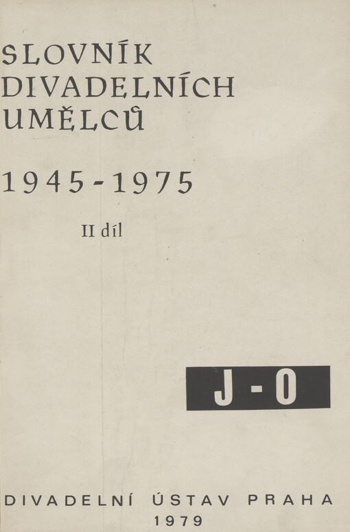 Slovník divadelních umělců 1945-1975