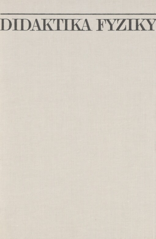 Didaktika fyziky: obecné otázky