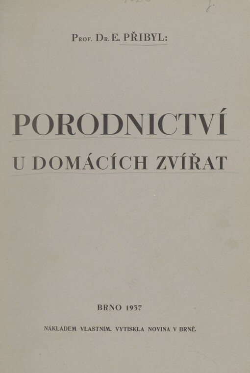 Porodnictví u domácích zvířat