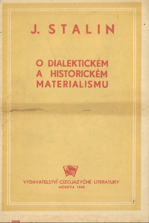 O dialektickém a historickém materialismu