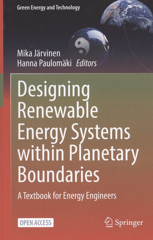 Designing renewable energy systems within planetary boundaries : a textbook for energy engineers