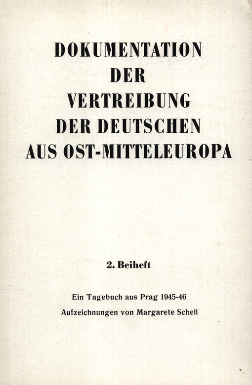 Ein Tagebuch aus Prag 1945-46
