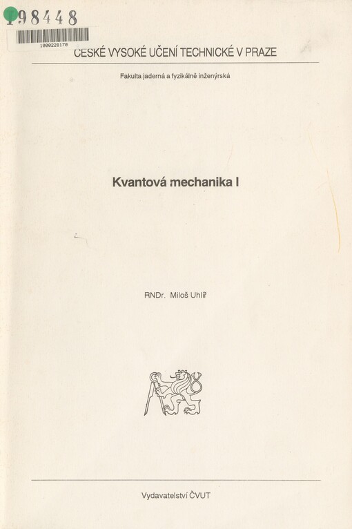 Kvantová mechanika I