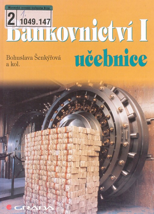 Bankovnictví I: učebnice