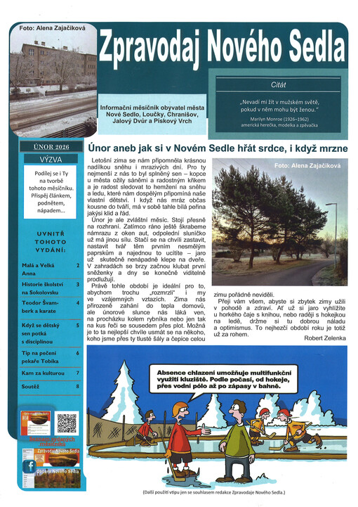 Zpravodaj Nového Sedla : informační měsíčník pro obyvatele Nového Sedla, Louček, Chranišova, Jalového Dvora a Pískového Vrchu