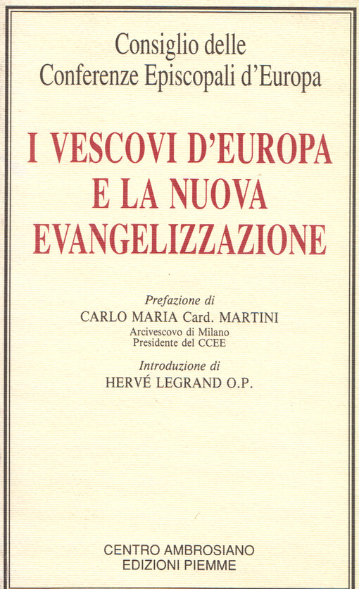 I vescovi d'Europa e la nuova evangelizzazione