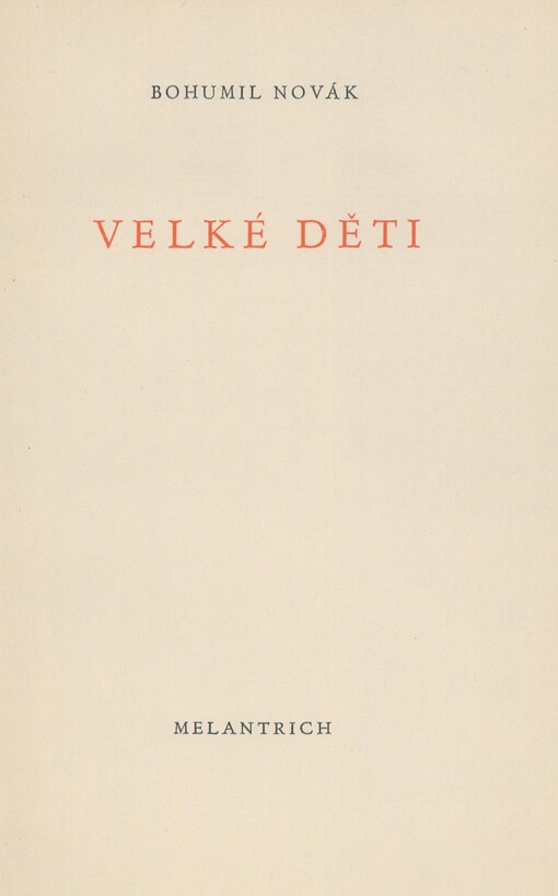 Velké děti: [román]