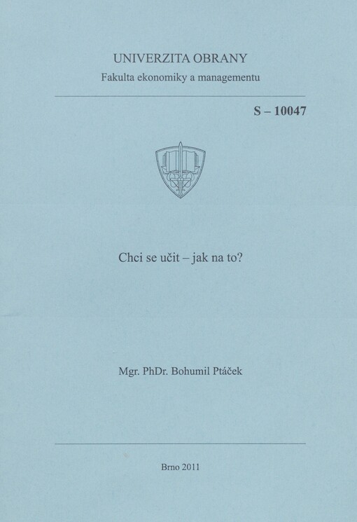 Chci se učit - jak na to?: studijní pomůcka