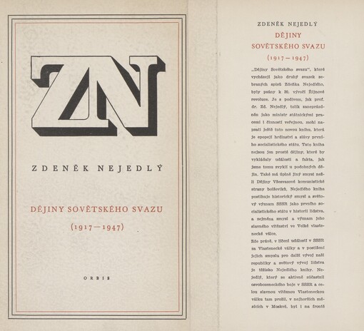 Dějiny Sovětského svazu: [1917-1947]