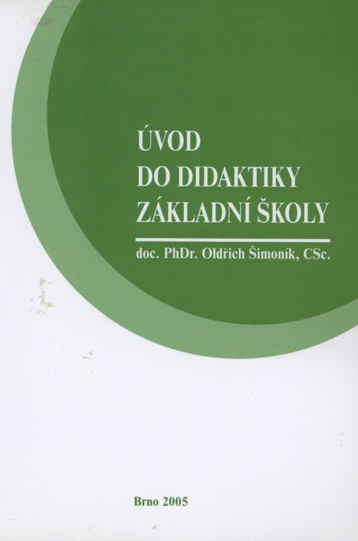 Úvod do didaktiky základní školy