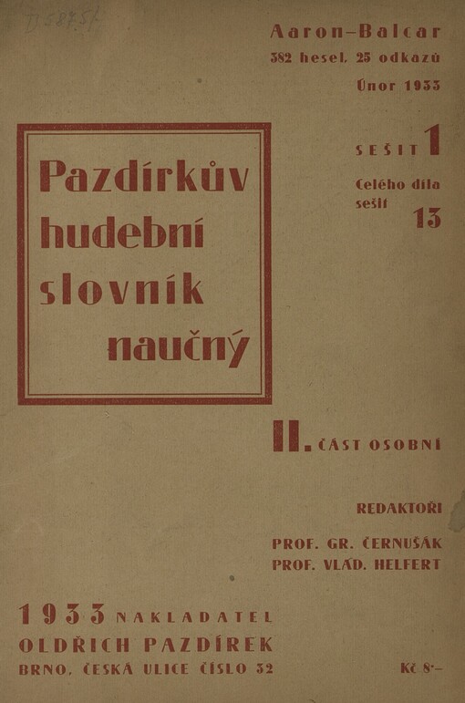 Pazdírkův hudební slovník naučný