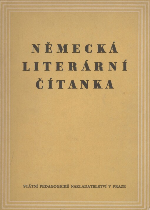 Německá literární čítanka pro gymnasia