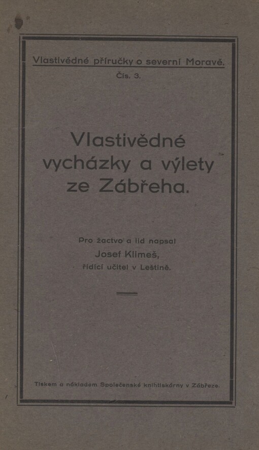 Vlastivědné vycházky a výlety ze Zábřeha