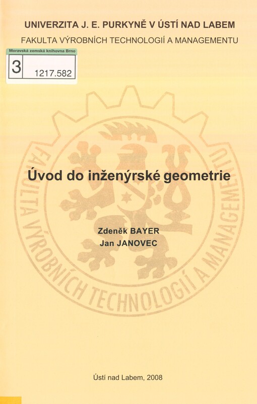 Úvod do inženýrské geometrie