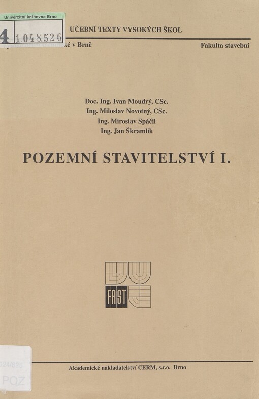 Pozemní stavitelství I