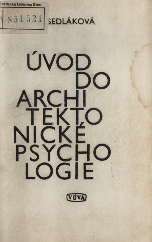 Úvod do architektonické psychologie