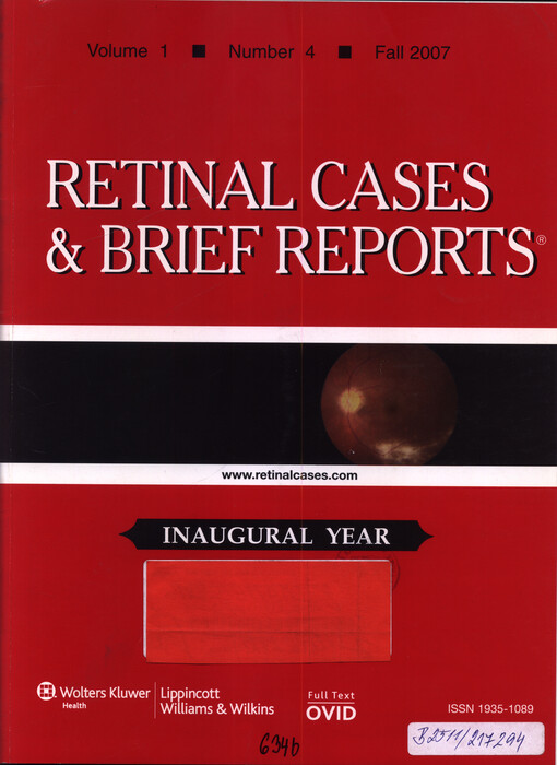 Retinal cases & brief reports