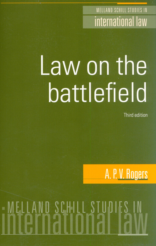 Law on the battlefield