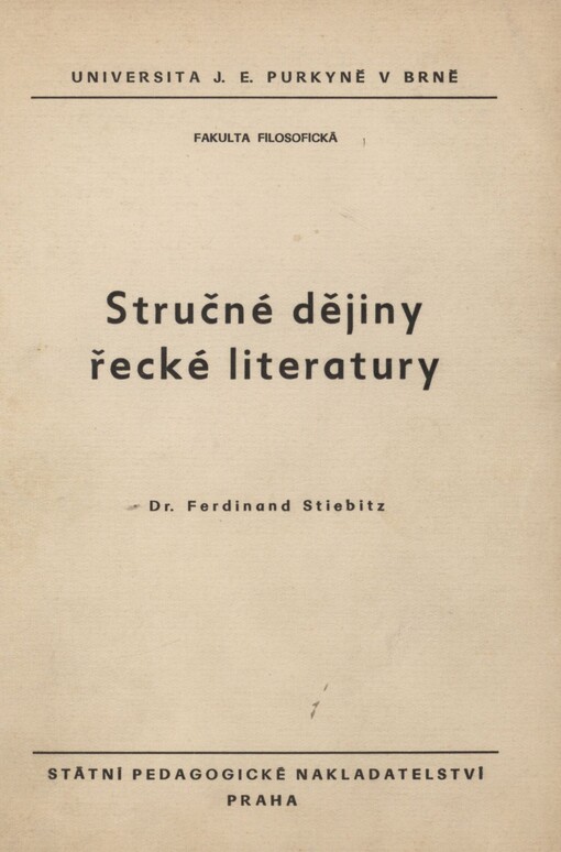 Stručné dějiny řecké literatury