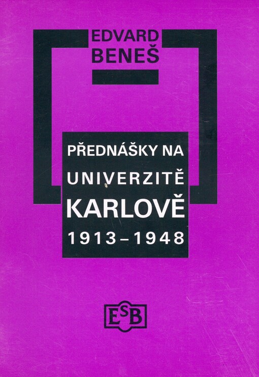 Přednášky na Univerzitě Karlově 1913-1948