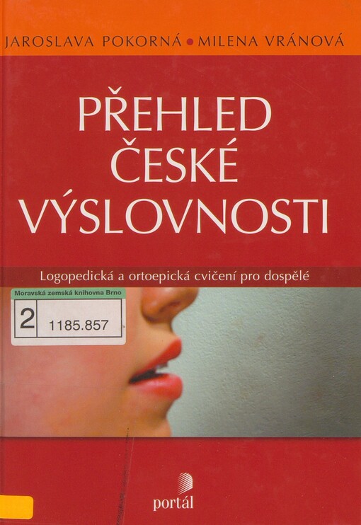 Přehled české výslovnosti: logopedická a ortoepická cvičení pro dospělé