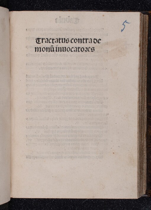 Konvolut začínající dílem: De concepcione Virginis Mariae: Declaratio sententiae S. Bernardi de conceptione Virginis Mariae