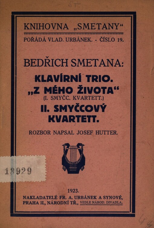 Bedřich Smetana: Klavírní trio.; 