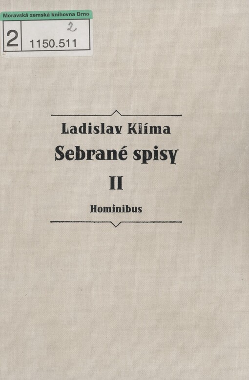 Sebrané spisy. II. Hominibus