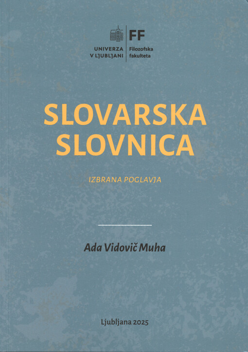 Slovarska slovnica : izbrana poglavja