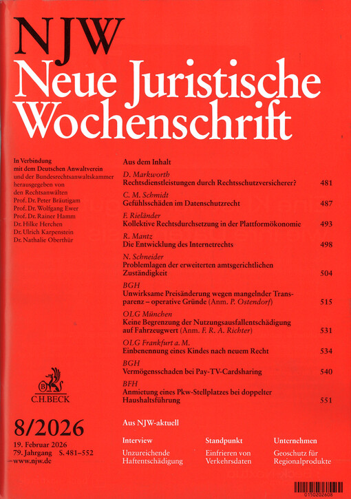 Neue juristische Wochenschrift