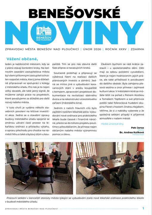 Benešovské noviny : Informační list městského úřadu