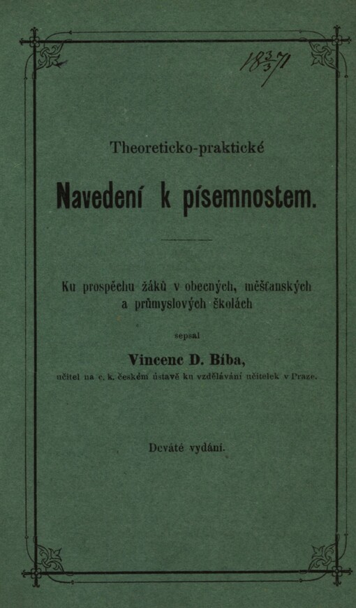 Theoreticko-praktické navedení k písemnostem