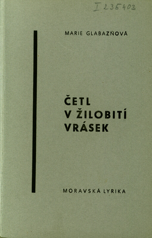 Četl v žilobití vrásek : verše