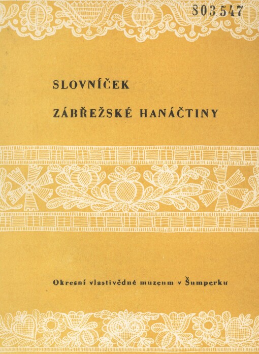 Slovníček zábřežské hanáčtiny