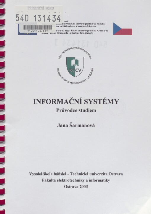 Informační systémy: průvodce studiem