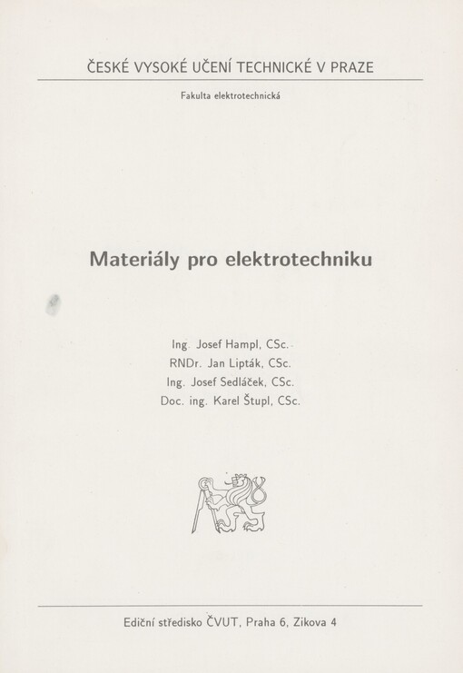Materiály pro elektrotechniku