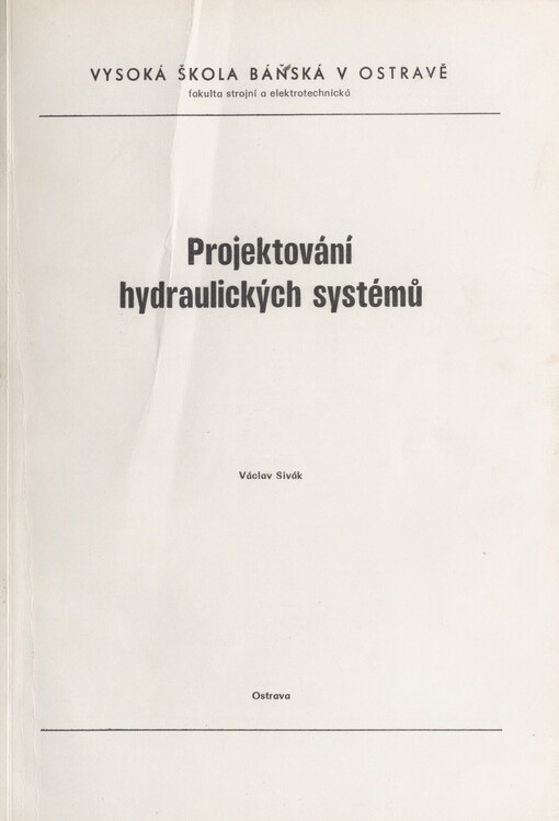 Projektování hydraulických systémů