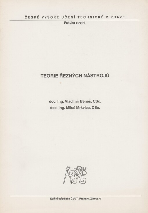 Teorie řezných nástrojů