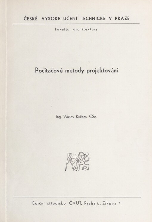 Počítačové metody projektování
