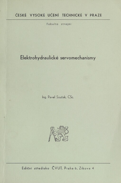 Elektrohydraulické servomechanismy