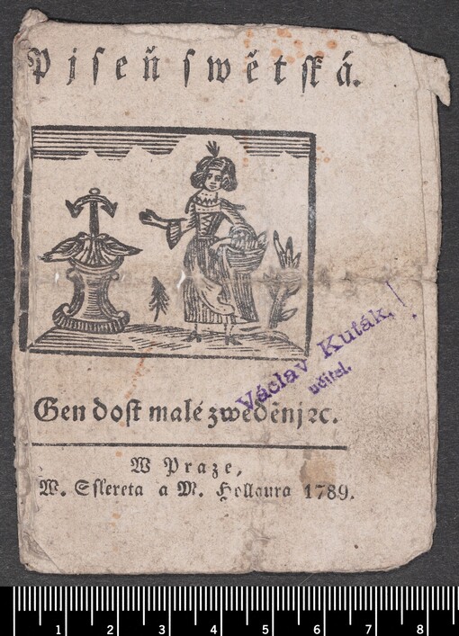 Pjseň swětská: Gen dost malé zwěděnj etc