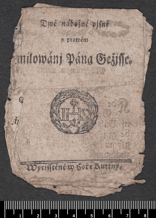 Dwě nábožné pjsně o prawém milowánj Pána Gežjsse