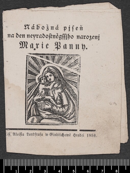 Nábožná pjseň na den neyradostněgssjho narozenj Marie Panny
