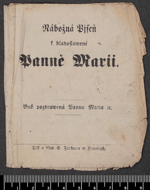 Nábožná Pjseň k blahoslawené Panně Marii: Buď pozdrawená Panno Maria etc