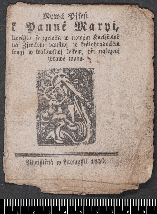 Nowá Pjseň k Panně Maryi, kterážto se zgewila w nowým Kacljřowě na Žjreckem paustwj w králohradeckém kragi w králowstwj českém, při nalezenj zdrawé wody