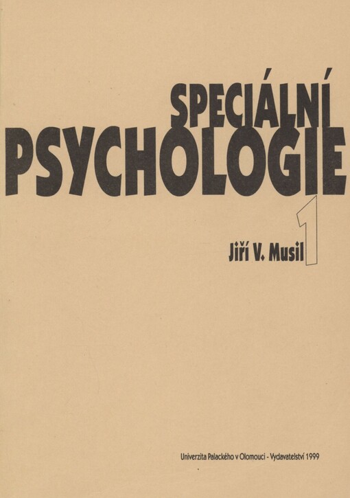 Speciální psychologie I