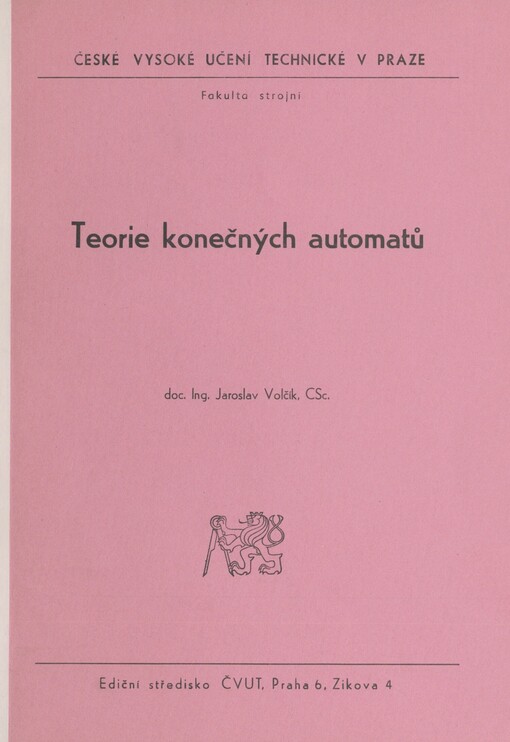 Teorie konečných automatů