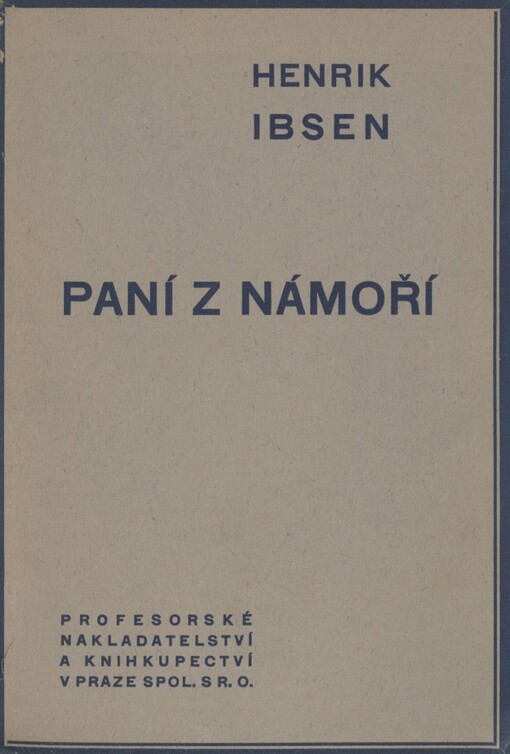 Paní z námoří: hra o pěti dějstvích