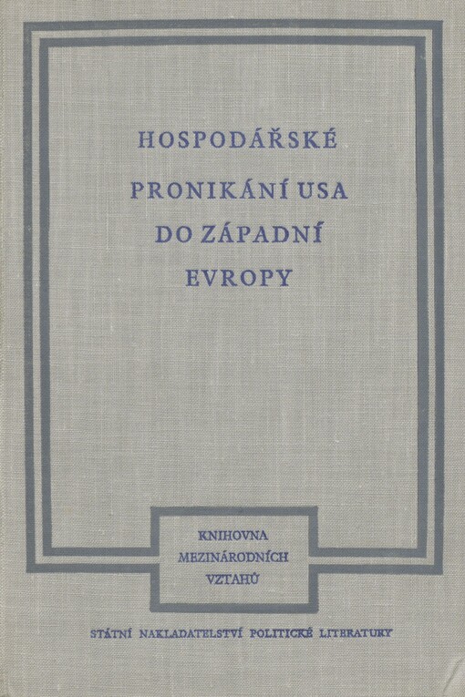 Hospodářské pronikání USA do západní Evropy