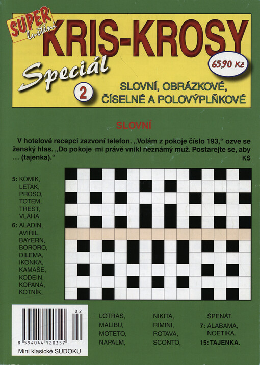 Kris-krosy speciál : slovní, obrázkové, číselné a polovýplňkové